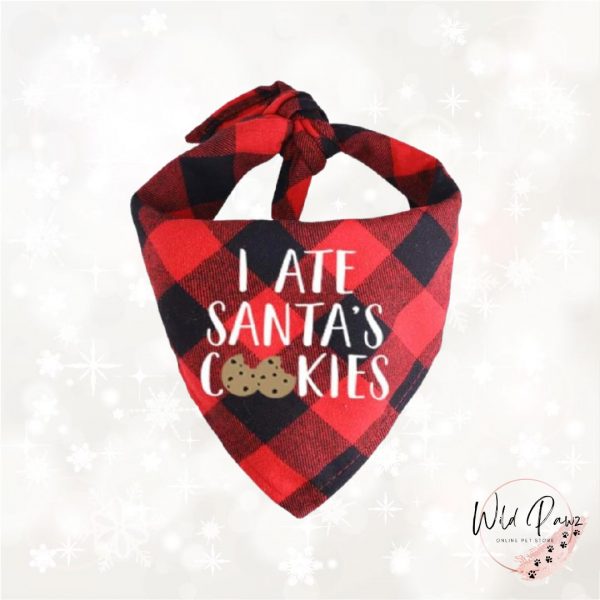 Wild-Pawz-Pet-Store-Product-image_Red_Santa_Cookies_Bandana